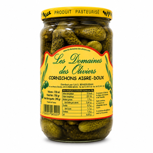 Les domaines des oliviers - cornichons aigre-doux