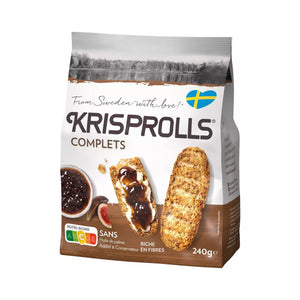 Krisprolls - Petits pains suédois au blé complet 240g
