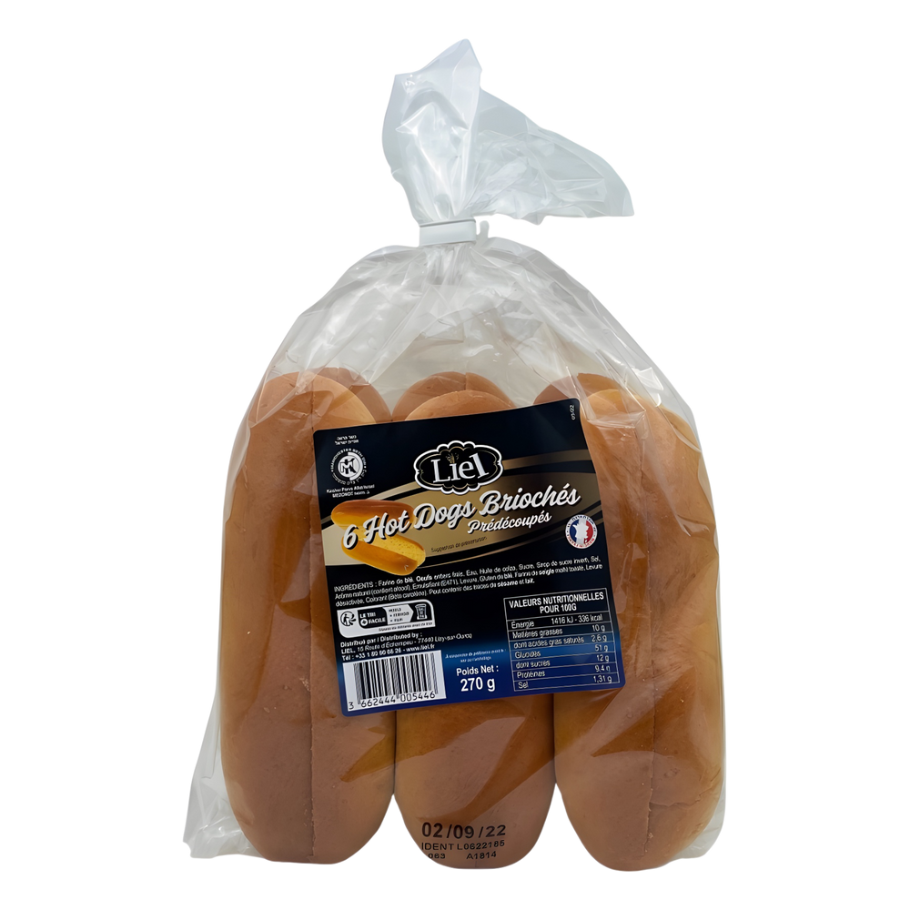 Liel - pain hot dogs briochés 270g