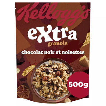 Kellogg's - Extra Granola chocolat noir et noisette 500G