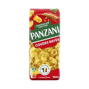 Panzani - coudes rayé 500g
